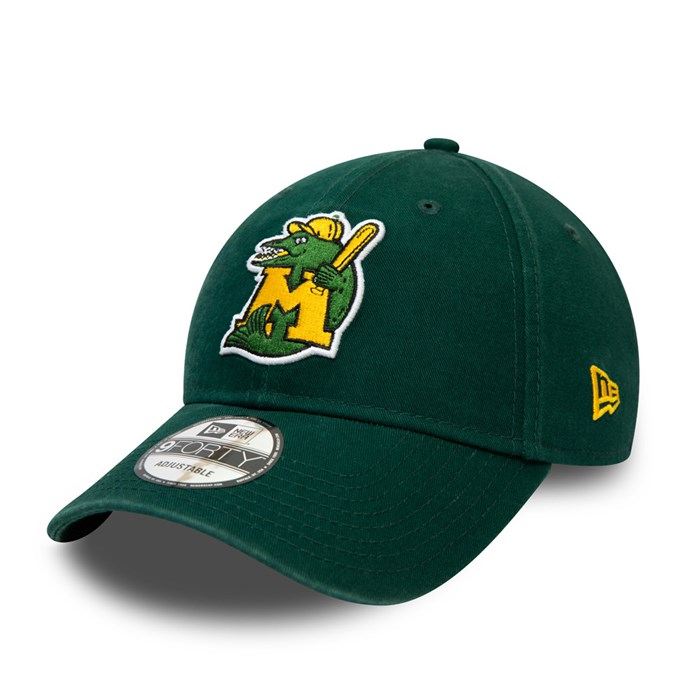 Madison Muskies MiLB Logo 9FORTY Lippis Vihreä - New Era Lippikset Tukkukauppa FI-512940